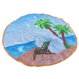 Round Beach Pool Home Shower Towel Blanket Table Cloth Beach Cover Up Bikini